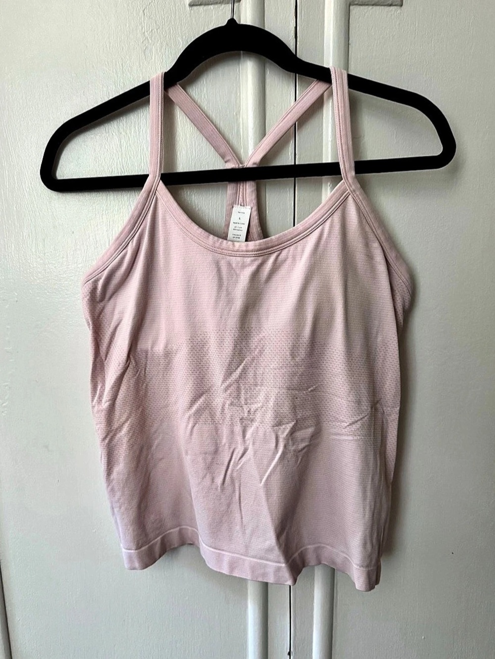 Large Light Pink Workout Tank Top